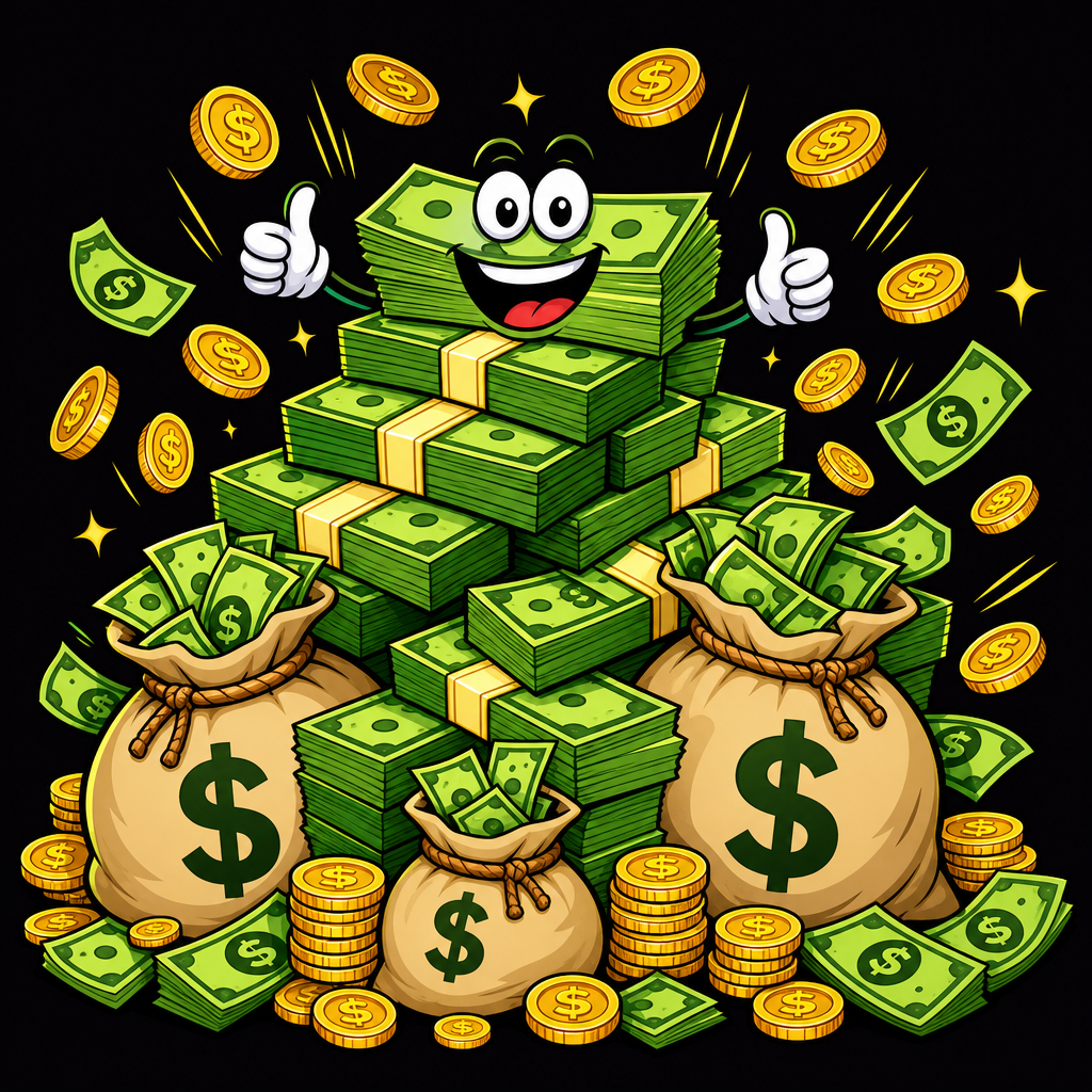 Stacks of cash